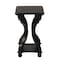 Baxton Studio End Table, 22 W, 15 L, 24 H, MDF, Firwood, Black 222-12594-ZORO - alternate 7
